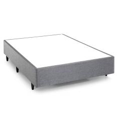 Base Box Casal Silver Confort Linho 39x138x188cm Herval Cinza