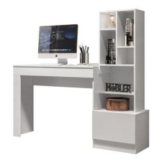 Escrivaninha Office Com Nichos 3003030 Branco MBL - Mobler, Branco