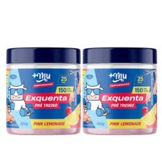 Kit 2 pre treino pink lemonade exquenta muke 300g foco+força 500g +mu 