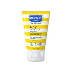 Mustela Solares Protetor Solar Infantil Loção Rosto e Corpo FPS 50+, 100 ml