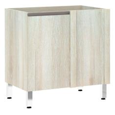 Balcão de Cozinha sem Tampo Canto Reto Luciane 80cm 1 Porta Luci Luciane Móveis