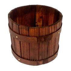 Balde vaso cachepot de plantas madeira de casajardim decor