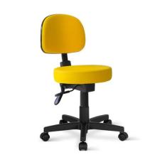 Cadeira Mocho Palmi Giratória Back - Flex Cadeiras, Amarelo