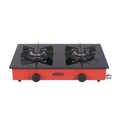 Fogao a Gas Portatil 2 Bocas Venax Flamalar Vitreo Vermelho
