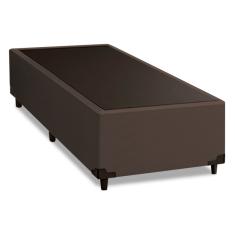 Cama Box 0,79 M Com 38cm De Altura Prince Suede Marrom