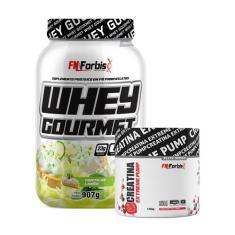 Kit Whey Protein Gourmet Pote 907g + Creatina Extreme Pump Elite Serie