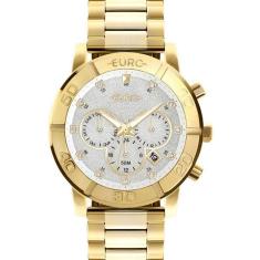 Relógio Feminino Euro Delux Dourado Eujp25Ad/4B