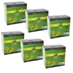 Kit 6cx Chá Verde Orgânico (60 sachês) Campo Verde