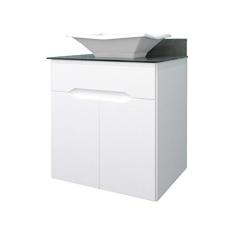 TOUC. TREVISO 60 CM BRANCO C/TPO PRETO E CUBA