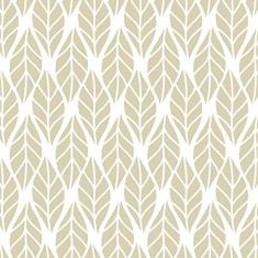 Papel de Parede Folhas Bege para Sala 57x270cm