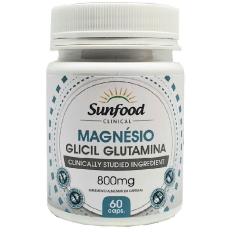 Magnésio Glicil Glutamina 60 Cáps. Sunfood