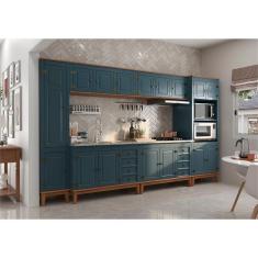 Cozinha Modulada 6 peças - Azul Petróleo