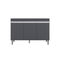 Balcão de Cozinha Manu 120cm S/ Tampo Cor Cinza - AJL Móveis