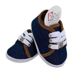 Tenis Bebe com Cadarço Medalha BN Super Leve Maior Conforto e Durabili