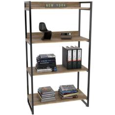Estante Multiuso 4 Prateleiras Escritório Estilo Industrial Form C01 1