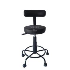 Cadeira Mocho podologo com regulagem de altura estrela de ferro  apoio