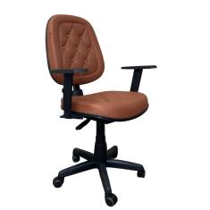 Cadeira para Escritório Executiva Alta Elegance Lux 101cm X 62cm X 46cm Terracota