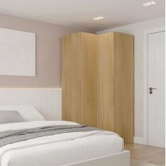 Guarda-roupa Modulado De Canto 2 Portas Jade Cabecasa Madeiramadeira Avelã