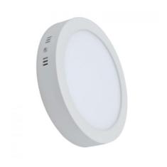 Plafon LED Sobrepor Redondo 24W 3000K Leitoso Blumenau, Branco