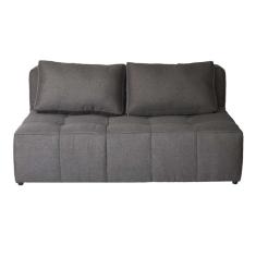 sofá 2 lugares modular soho linho grafite