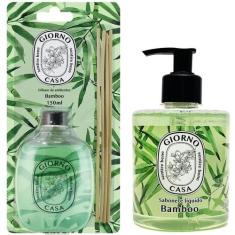 Kit Aromatizador Difusor De Ambiente + Sabonete Líquido Giorno Casa fr