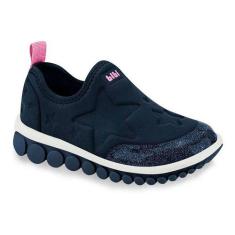 Tênis Infantil Menina Bibi Roller 2.0 Naval Com Estrela -, Azul, Escur