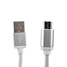 Cabo USB EVUS FAST Charge Micro USB 5P 1.0M C-058 Silver