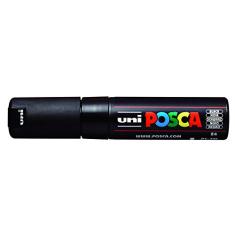 POSCA, UNI, Caneta Marcador PC-7M, Ponta Bullet Bold, traço de 4,5mm a 5,5mm, Preta, Blister com 1 unidade
