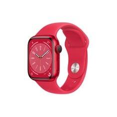 Apple Watch Series 8 GPS + Cellular, Caixa de Alumínio 41mm Vermelha, Pulseira Esportiva Vermelha - MNJ23BZ/A