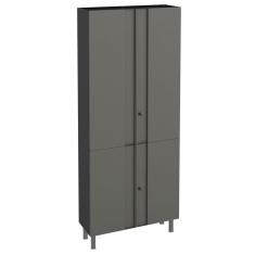 Armário Multiuso Aço Telasul Multibox Cinza/preto