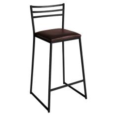 Banqueta Alta Lisboa em Aço Carbono