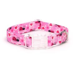 haoyueer Coleira de cachorro com estampa floral para cães pequenos, médios e grandes, com fivela de liberação rápida para meninas, fêmeas, cães, de nylon macio, confortável, durável, coleira para