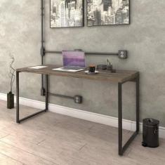 Mesa para Escritório Diretor Estilo Industrial 1,50M Kuadra - Compace