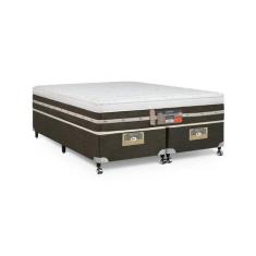 Cama Box + Colchão Castor King Silver Star Air One Face Tecnopedic 193
