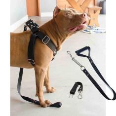 Coleira Peitoral Cachorro Guia Adaptador Pit Bull ANTI PUXÃO - dedcase