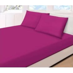 Jogo De Lençol Casal Com Elástico Microfibra 3 Peças - LuckBaby, Rosa