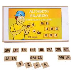 Brinquedos Educativos - Alfabeto Silábico 354 Peças - Sonho de Criança
