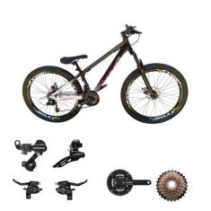 Bicicleta Aro 26 Vikingx Tuff 44 Aluminio 24v Transmissão Shimano Frei