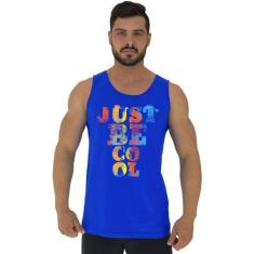 Regata Clássica Masculina MXD Conceito Just Be Cool, M, Azul