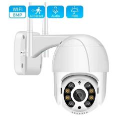 Câmera Ip Speed Dome Zoom 4x Mais Ptz Wifi Prova De Água Boa - OESTESO