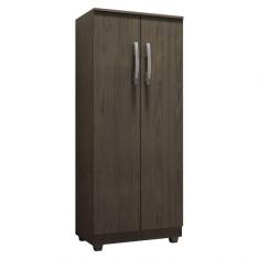 Armário Organizador Multiuso 2 Portas Ajl Móveis Castanho