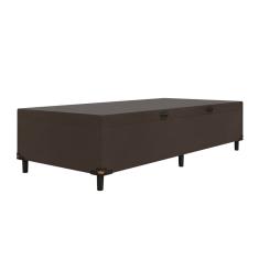 Cama Box Solteiro 0,88m com 38cm de Altura Prince Preto