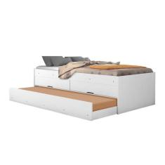 Bicama Solteiro São Francisco Branco Com Colchão - CasaH