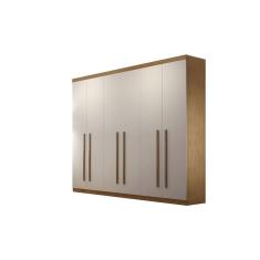 Guarda Roupa Casal Encanto 100 MDF 6 Portas e 4 Gavetas Rufato