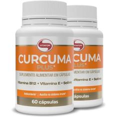 Kit 2x Curcuma Plus 500mg 60 caps Vitafor-Unissex