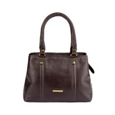 Bolsa de mão em couro liso Melina Feminina-Feminino