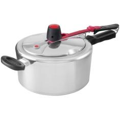 Panela De Pressão 3L Clock Original Polida com Fechamento Interno, 3L,