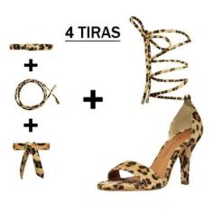 Sandália Troca Tira Salto Alto Luiza Sobreira Onça-Feminino