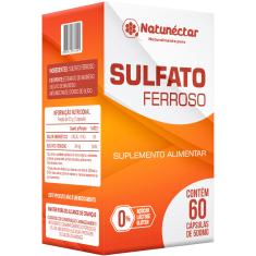 Sulfato Ferroso - 500mg 60 Cápsulas - Natunéctar Natunectar 