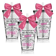 3 Copos Lembrancinha Twister Personalizado Daminha